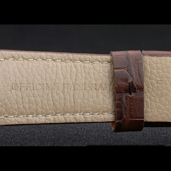 Panerai Luminor Brown Leather Strap Black Dial new59068