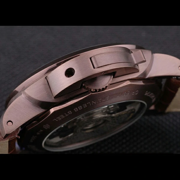 Panerai Luminor Brown Leather Strap Black Dial new59069