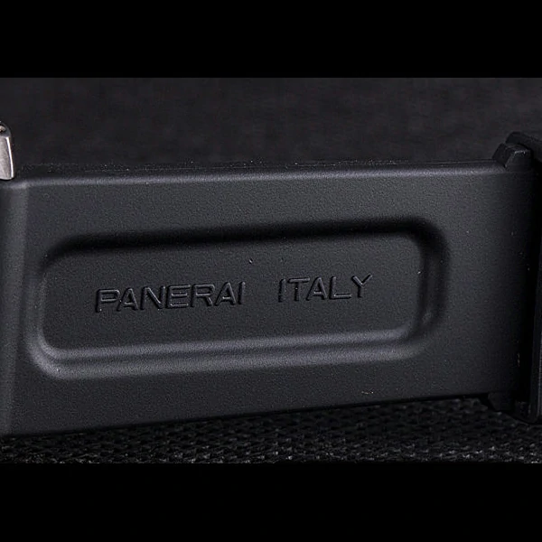 Panerai Luminor Brushed Stainless Steel Case Black Dial Black Rubber Strap new58217