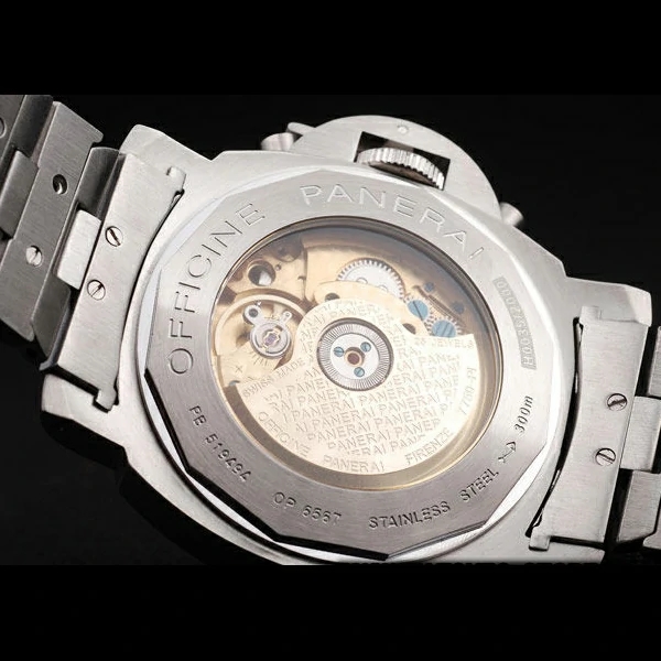 Panerai Luminor Brushed Stainless Steel Case White Dial Stainless Steel Strap new58189