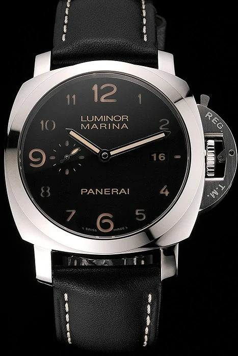 Panerai Luminor Marina 1950 3 Days Brown Dial Stainless Steel Case Black Leather Strap new122092