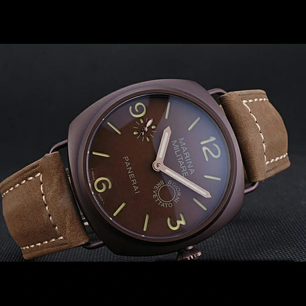 Panerai Luminor Marina Militare Purple Stainless Steel Bezel Khaki Bracelet new60216