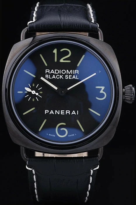 Panerai Radiomir Black Seal Black Dial Black Stainless Steel Case Black Leather Bracelet new10171