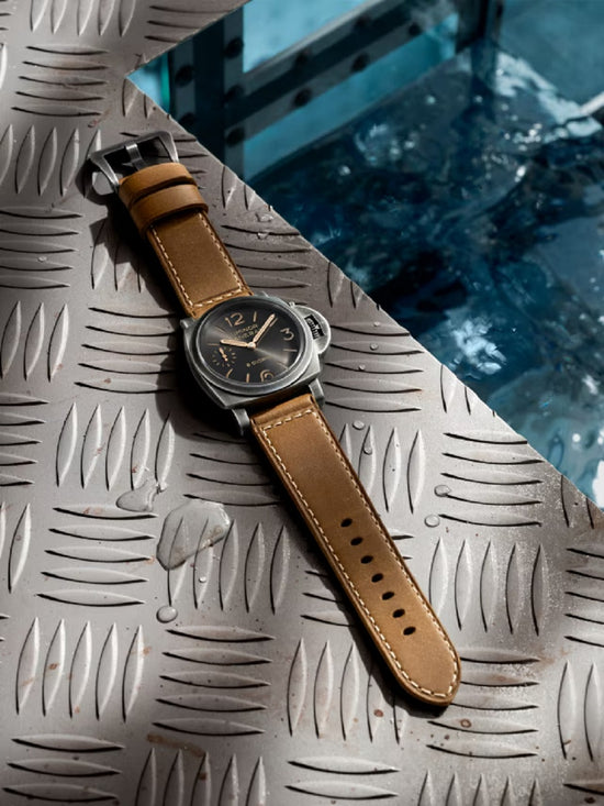 Panerai Replica Watch Luminor 8 Giorni, 44mm, Brunito Stainless Steel, PAM01733