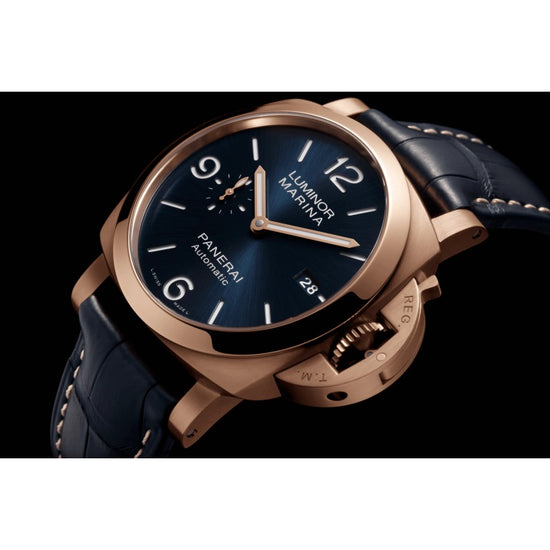 Panerai Replica Watch Luminor Marina Goldtech™ Sole Blu PAM01112