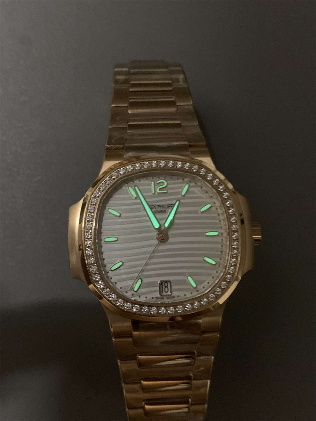 Patek Philippe 7118 Replica | 3K Factory Ladies Nautilus in Rose Gold & Diamonds