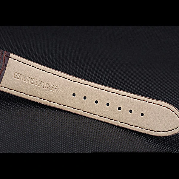Patek Philippe Geneve Grand Complications Rose Dial Rose Gold Bezel Brown Leather Band new60051