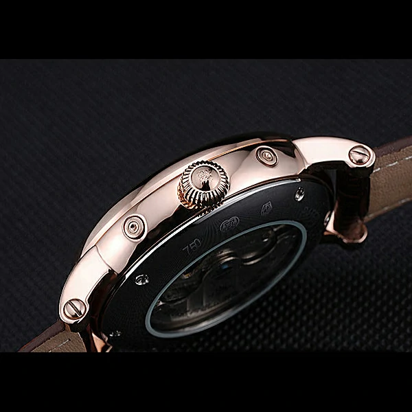 Patek Philippe Grand Complications Gold Case White Dial Arabic Numerals Brown Leather Bracelet new60151
