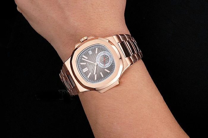 Patek Philippe Nautilus Gray Dial Rose Gold Case And Bracelet new121974