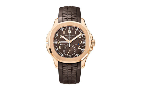 Patek Philippe Replica Watch Aquanaut Travel Time, 18k Rose Gold, 40,8mm, 5164R-001