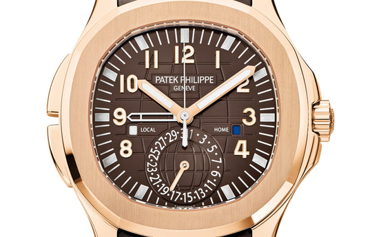 Patek Philippe Replica Watch Aquanaut Travel Time, 18k Rose Gold, 40,8mm, 5164R-001