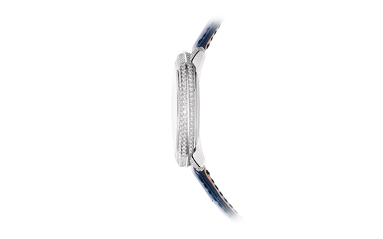Patek Philippe Replica Watch Calatrava Diamond Ribbon Joaillerie Ladies, 18kt White Gold set with 770 Diamonds: ~4,4ct, 36,5mm, 4978/400G-001