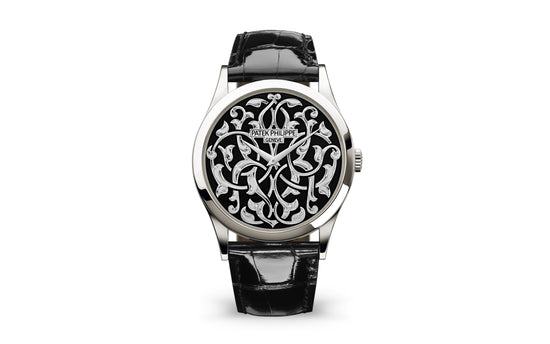 Patek Philippe Replica Watch Calatrava Volutes and Arabesques, Platinum, 38mm, 5088/100P-001
