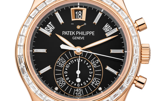 Patek Philippe Replica Watch Complication, 18k Rose Gold, Flyback Chronograph with Annual Calendar 40,5mm, 5961R-010