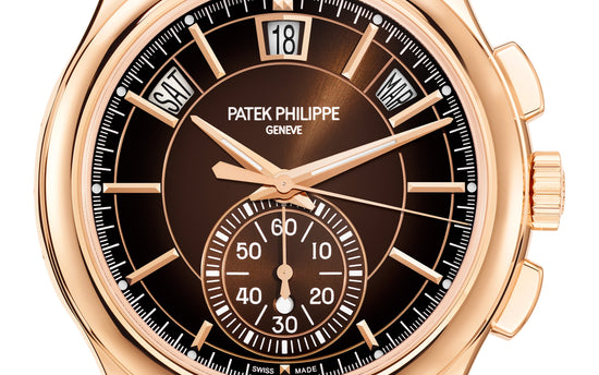 Patek Philippe Replica Watch Complication, 18k Rose Gold, Flyback Chronograph with Annual Calendar 42mm, 5905R-001