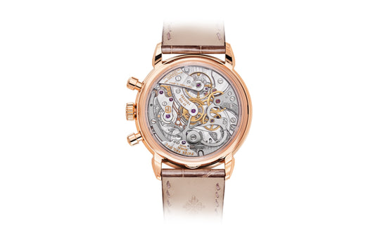 Patek Philippe Replica Watch Complication, 18k Rose Gold, Ladies Chronograph 38mm, 99 diamonds: ~0.99 ct., 7150/250R-001