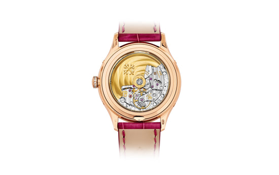 Patek Philippe Replica Watch Complication, 18k Rose Gold set with 155 diamonds (~1.34 ct), 38mm, Annual Calendar 4947R-001