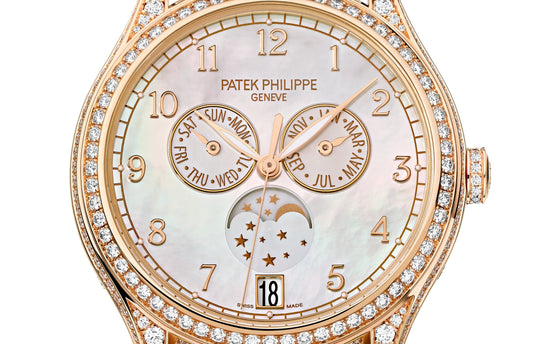Patek Philippe Replica Watch Complication, 18k Rose Gold set with 388 diamonds (~2,92 ct), 38mm, Annual Calendar 4948R-001