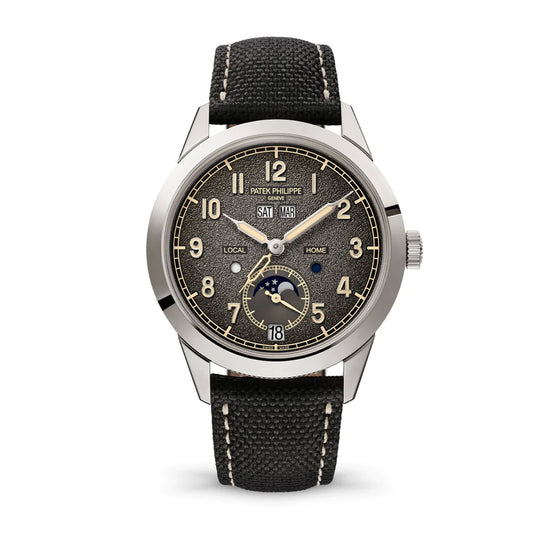 Patek Philippe Replica Watch Complication, 18k White Gold, Annual Calendar Travel Time 41mm, 5326G-001