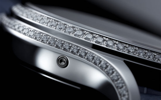 Patek Philippe Replica Watch Complication, 18k White Gold set with 155 diamonds (~1.34 ct), 38mm, Annual Calendar 4947G-010