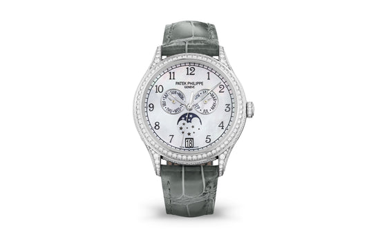Patek Philippe Replica Watch Complication, 18k White Gold set with 388 diamonds (~2,92 ct), 38mm, Annual Calendar 4948G-010