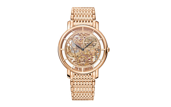 Patek Philippe Replica Watch Complication Calatrava Skeleton movement with hand-engraved decoration, 18k Rose Gold, 39mm, 5180/1R-001