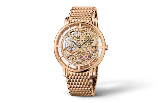 Patek Philippe Replica Watch Complication Calatrava Skeleton movement with hand-engraved decoration, 18k Rose Gold, 39mm, 5180/1R-001