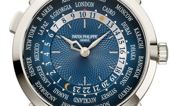 Patek Philippe Replica Watch Complication World Time cosmopolitan, Platinum, 38,5mm, 5230P-001