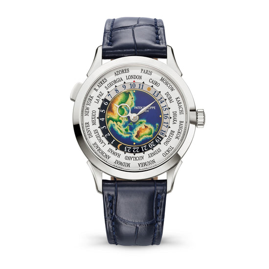 Patek Philippe Replica Watch Complication World Time Rare Handcrafts, 18k White Gold, 38,5mm, 5231G-001