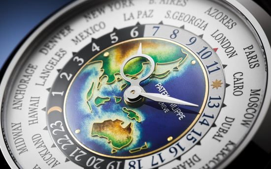 Patek Philippe Replica Watch Complication World Time Rare Handcrafts, 18k White Gold, 38,5mm, 5231G-001