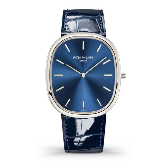 Patek Philippe Replica Watch Golden Ellipse «Grand-taille», Platinum, 34.5 x 39.5 mm, 5738P-001