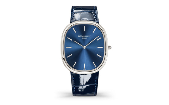 Patek Philippe Replica Watch Golden Ellipse «Grand-taille», Platinum, 34.5 x 39.5 mm, 5738P-001