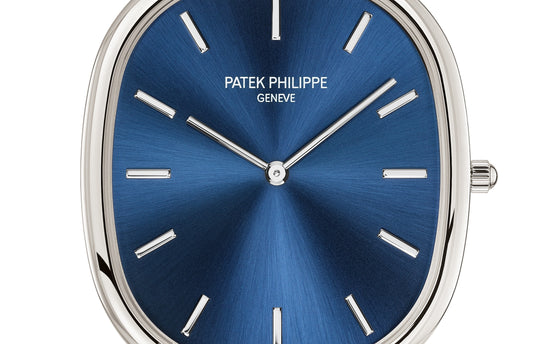 Patek Philippe Replica Watch Golden Ellipse «Grand-taille», Platinum, 34.5 x 39.5 mm, 5738P-001