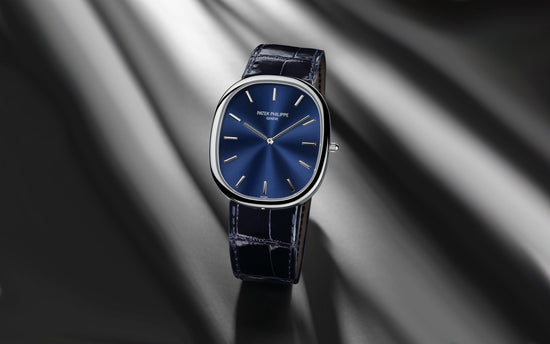 Patek Philippe Replica Watch Golden Ellipse «Grand-taille», Platinum, 34.5 x 39.5 mm, 5738P-001