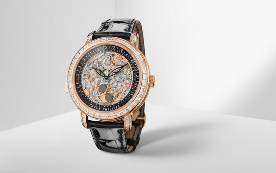 Patek Philippe Replica Watch Grand Complication, 18k Rose Gold set with baguette diamonds, 43mm, 5304/301R-001