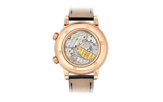 Patek Philippe Replica Watch Grand Complication, 18k Rose Gold set with baguette diamonds, 44mm, Astronomical, 6104R-001