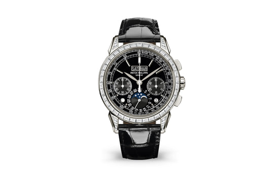 Patek Philippe Replica Watch Grand Complication, Platinum set with baguette diamonds, 41mm, 5271P-001