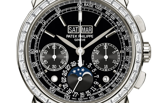 Patek Philippe Replica Watch Grand Complication, Platinum set with baguette diamonds, 41mm, 5271P-001