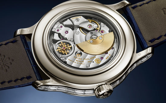 Patek Philippe Replica Watch Grand Complication, Platinum set with baguette diamonds and sapphires, 42mm, 5374/300P-001