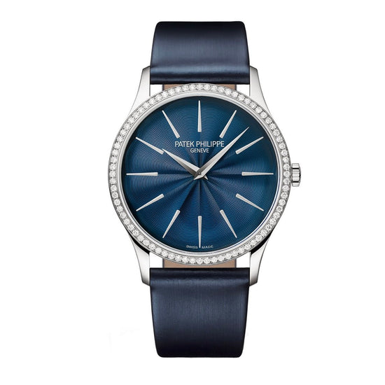 Patek Philippe Replica Watch Ladies  Calatrava, 18k White Gold, 35mm, 4997/200G-001