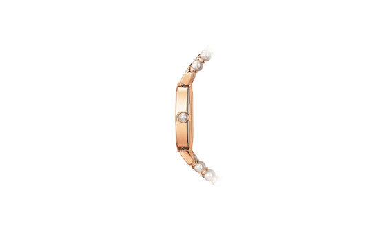 Patek Philippe Replica Watch Ladies Gondolo Haute Joaillerie, 18kt Rose Gold set with diamonds and Akoya pearls, 31 × 34.8mm, 7042/100R-010