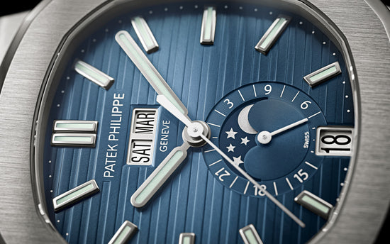 Patek Philippe Replica Watch Nautilus Annual Calendar, Moon Phases Watch, Stainless Steel, 40,5 mm, 5726/1A-014