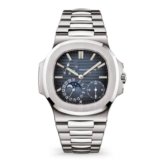 Patek Philippe Replica Watch Nautilus Date, Moon Phases Watch, Stainless Steel, 40mm, 5712/1A-001