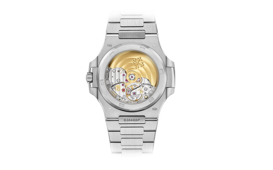 Patek Philippe Replica Watch Nautilus Date, Sweep Seconds Watch, 18k White Gold and 1,343 diamonds: ~18.73 ct., 40mm, 5719/10G-010