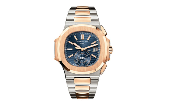 Patek Philippe Replica Watch Nautilus Flyback Chronograph, Date Watch, 18k Rose Gold and Stainless Steel, 40,5 mm, 5980/1AR-001