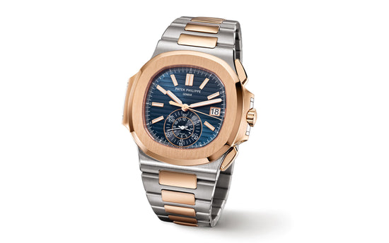 Patek Philippe Replica Watch Nautilus Flyback Chronograph, Date Watch, 18k Rose Gold and Stainless Steel, 40,5 mm, 5980/1AR-001