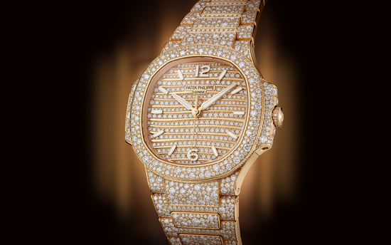 Patek Philippe Replica Watch Nautilus Haute Joaillerie Ladies Automatic Watch, 18K Rose Gold and Diamonds, 35,2mm, 7118/1450R-001
