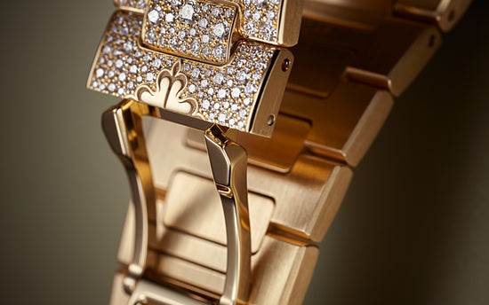 Patek Philippe Replica Watch Nautilus Haute Joaillerie Ladies Automatic Watch, 18K Rose Gold and Diamonds, 35,2mm, 7118/1450R-001