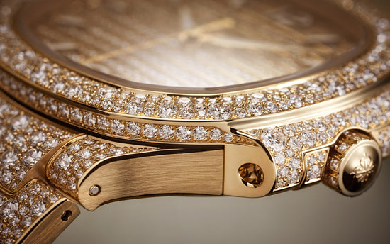 Patek Philippe Replica Watch Nautilus Haute Joaillerie Ladies Automatic Watch, 18K Rose Gold and Diamonds, 35,2mm, 7118/1450R-001