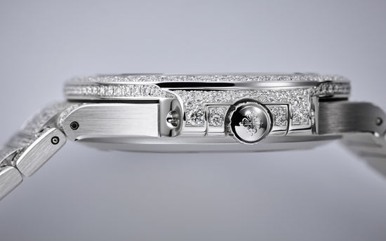 Patek Philippe Replica Watch Nautilus Haute Joaillerie Ladies Automatic Watch, 18K White Gold and Diamonds, 35,2mm, 7118/1450G-001